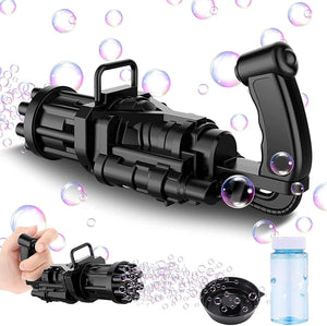 Eight Hole Electric Bubble Machine Gun for Kids, (Pack of 1)