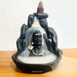 Smoke Fountain Lord Shiva Cone Incense Holder Showpiece with 10 Free Smoke Backflow