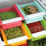 Fridge Organizer Drawer - 4 pcs Fridge Storage Basket(Set of 4)