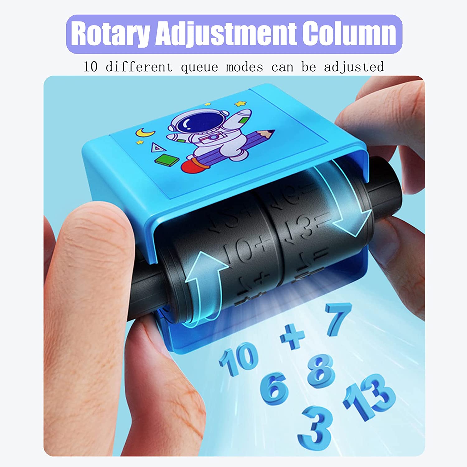 Digital Number Teaching Stamp Roller Addition & Subtraction Math Stamp With Ink