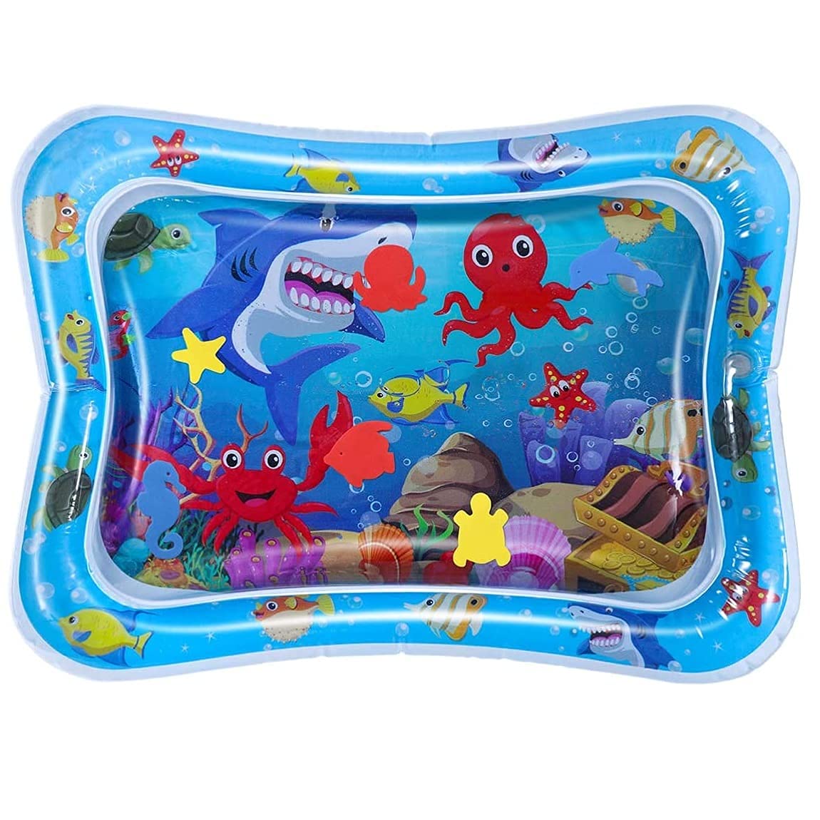 Baby Water Play Mat Toys Inflatable Tummy Time Leakproof for Indoor & Outdoor Activity