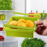 Fridge Organizer Drawer - 4 pcs Fridge Storage Basket(Set of 4)