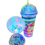 Beautiful Printed Sipper Bottle with Straw for Kids, Water Bottle, Sipper Glass Tumbler with Lid