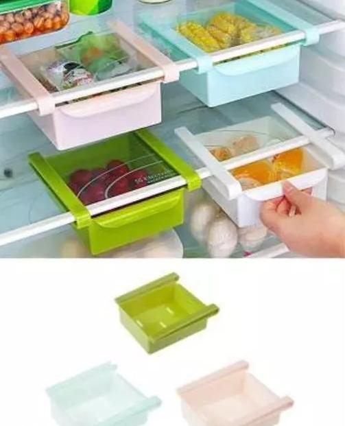 Fridge Organizer Drawer - 4 pcs Fridge Storage Basket(Set of 4)