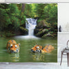 Stunning High Quality 3D Tiger Curtain 5 feet