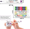 8 Colors Doodle Pen Children's Colorful Marker Pen Magical Water Painting Pen Easy -To-Wipe Dry Erase Whiteboared Pen Doodle Water Floating Pen