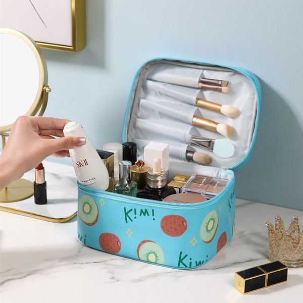 Professional Cosmetic Makeup Kit Storage Organizer Travel Toiletry Vanity  Bag with Adjustable Compartment, 26l x 23b