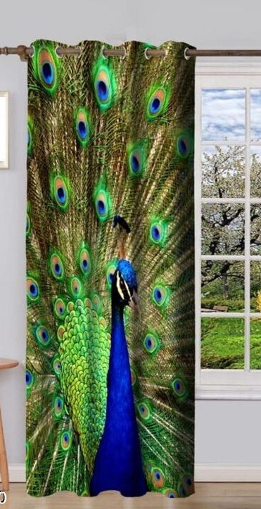 3D Printed Peacock Curtains For Home Interiors