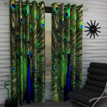 3D Printed Peacock Curtains For Home Interiors